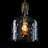1 - Light Hammered Glass Single Pendant-23656109