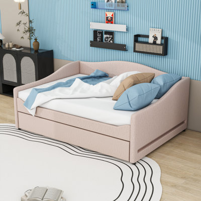 Upholstered Daybed with Light and Trundle by Ivy Bronx