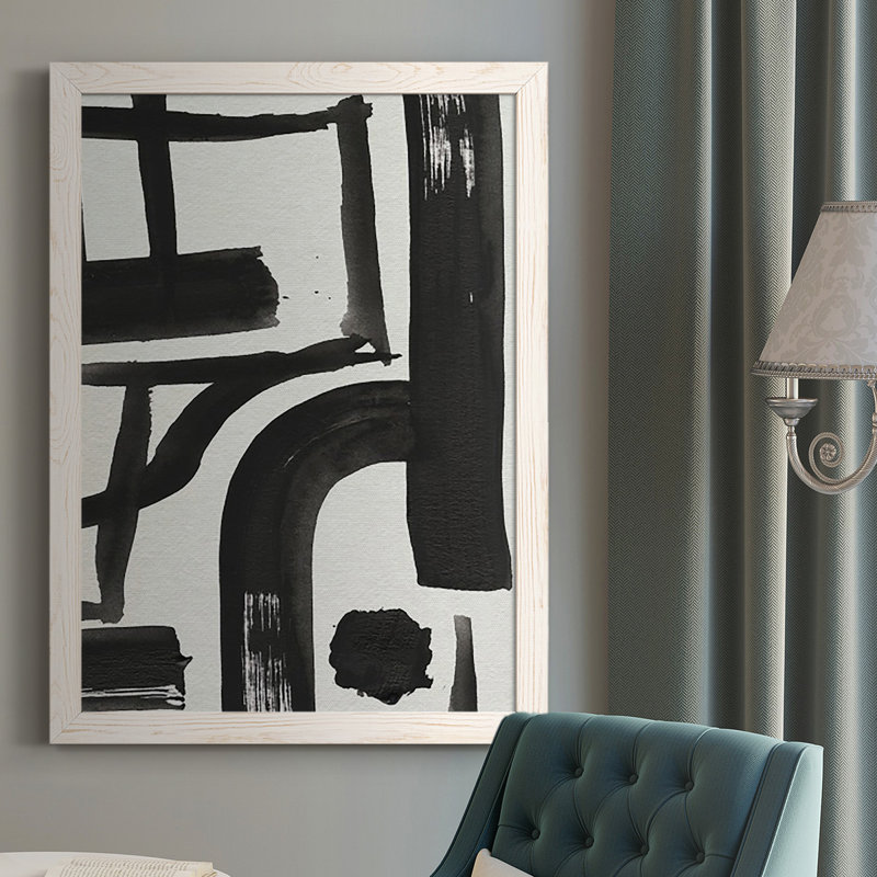 «Inkwell Intersect I», reproduction encadrée de qualité supérieure - prête à être accrochée, Pas de tapis