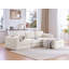 Ensemble modulaire de canapé modulaire rembourré en L de 100 pouces avec 5 coussins pour salon, appartement, chambre à coucher-129465898
