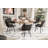 Jimma Faux Leather Upholstered Wingback Dining Chair with Iron Legs-194002851
