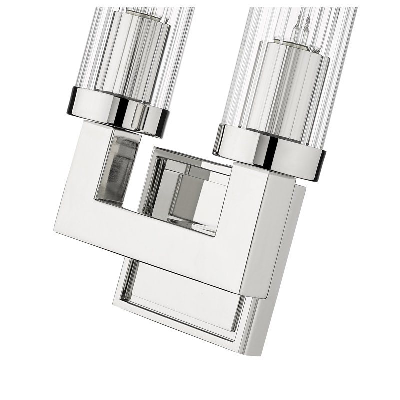 Lorryann Candle Wall Light, Polished Nickel