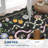 Farmhouse Floral Rug Washable Rug Non Slip Modern Scalloped Carpet, Soft Non Shedding Indoor Carpet, Low Pile Thin Foldable Printed Mat-1630871047