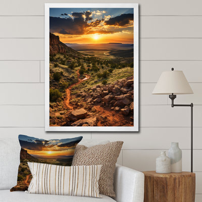 Sunset In New Mexico Landscape III - New Mexico Canvas Prints