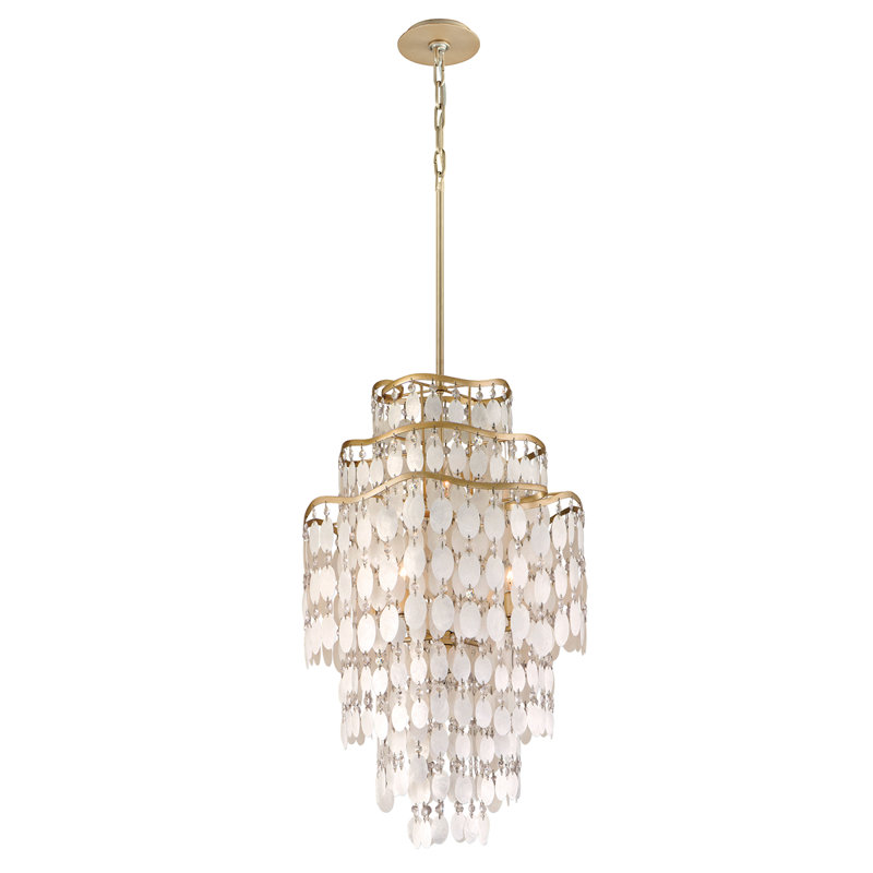 Dolce 7 - Light Unique / Statement Tiered Chandelier with Crystal Accents