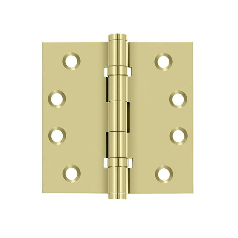 102'' x 102'' Butt Bearing Hinge, Unlacruered Brass