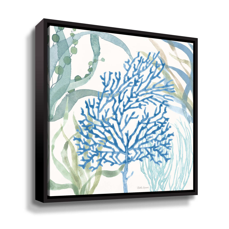 Soft Shores VI - Peinture sur toile, H 10 po x l 10 po x P 2 po, Toile tendue
