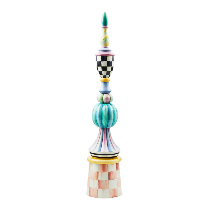 Rosy Meadow Tall Finial