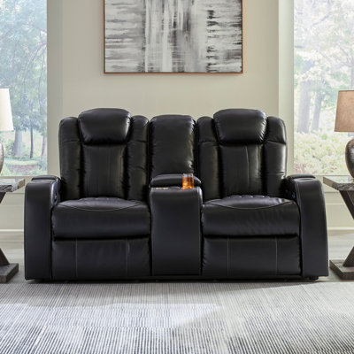 Gwenny 75'' Faux Leather Power Reclining Loveseat