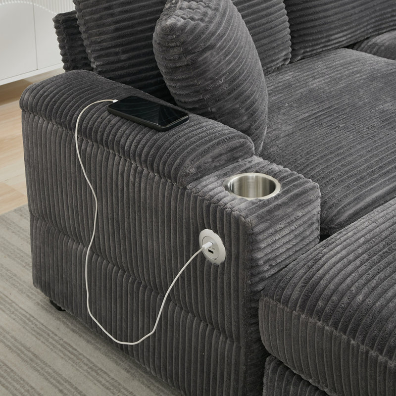 Canapé modulaire convertible modulaire, Gris