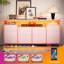 Commode 63,3 pouces pour chambre à coucher, meuble télé 10 tiroirs-623558849