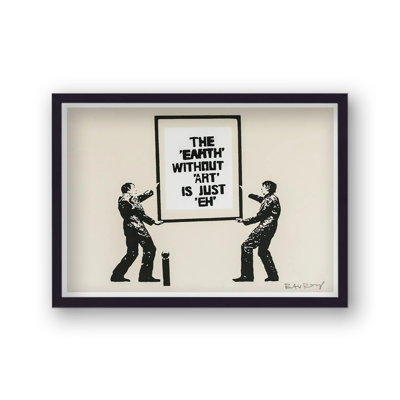 Editions The Earth Without Art by Banksy - Single Picture Frame Print