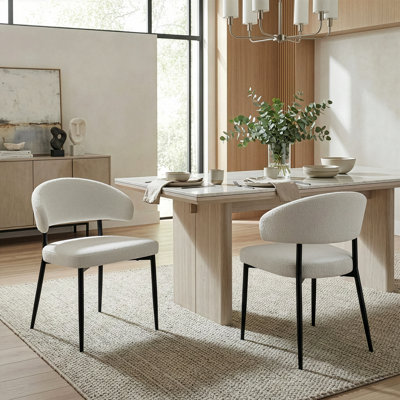Ardeley Boucle Upholstered Back Side Chair
