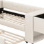 Lit simple tapissier avec rangement et lit gigogne simple, ports de chargement USB-106501184