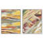 Ensemble de décorations murales encadrées "Coastal Earth Harmony" par Art Remedy, cadre noir, 20 x 24-791213313-791213321
