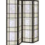 Paravent floral pliable décoratif noir - cadre noir pour une atmosphère douillette
