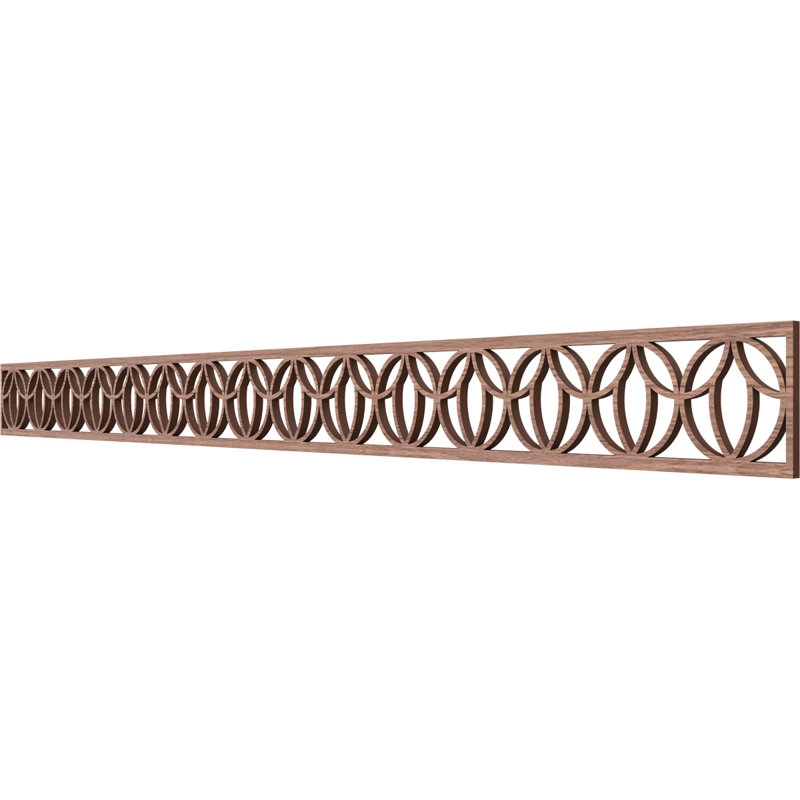 Moulure en noyer 46 3/8 po x H 4 po x T 3/8 po, noyer, H 4 po x l 46,375 po x P 0,375 po, Noyer