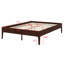 Base de lit plateforme moderne en bois avec lattes de bois et support en métal fiable-752141531