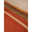 Tapis Wiedman tissés à la main en jute écologique - 76 cm x 305 cm, format couloir, couleur orange, design contemporain, poils courts, fibres naturelles, tapis d'intérieur/extérieur faits main pour salon, chambre-499018255