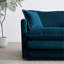 Chenille bleue 5 places Home: Canapé modulaire en U avec: convertible