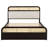 Queen Platform Bed With Trundle And Space Feature Sized Finish Accommodation