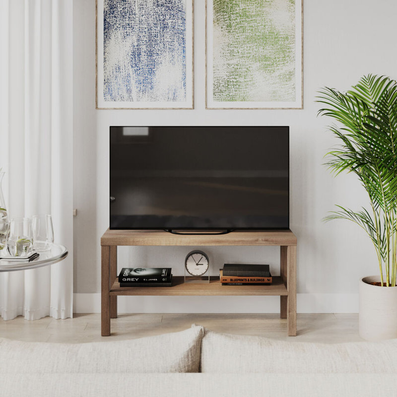 Swayne Unfinished TV Stand for TVs up to 32", Oak