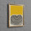 Art sur toile de coton noir et jaune à motif abstrait idéal pour la décoration murale de salon moderne