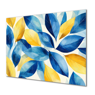 «Blue Leaves», impression numérique sur métal