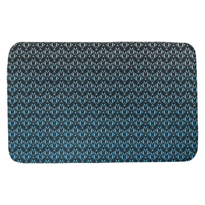 Tapis de salle de bain déco Leffel