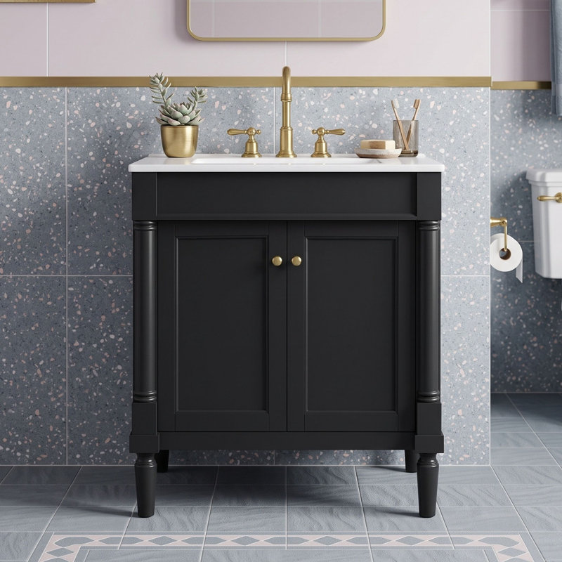 Meuble-lavabo moderne avec lavabo en céramique