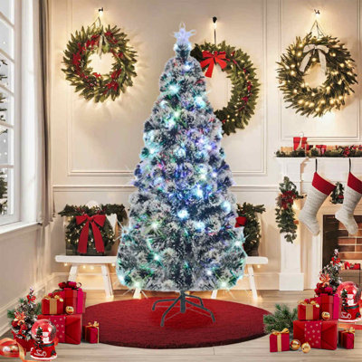 Arbre de Noël illuminé avec support