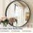 Puttnam Modern Round Bathroom Mirror with 2" Aluminum Alloy Frame, Shatter-proof Film, French Cleat Mounted-1309225585-1309225588