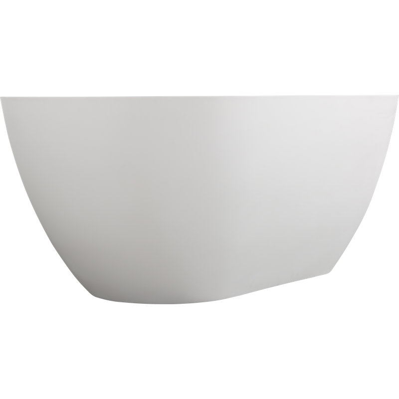 Baignoire d'ingénierie de surface solide 63 "avec trop-plein et bonde escamotable 63"