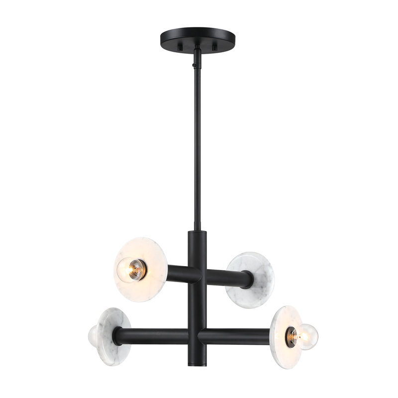 Wilfrid Semi Flush Mount, Matte Black