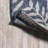 Mechling Nevis Palm Frond Navy/Ivory Indoor/Outdoor Rug-820601422