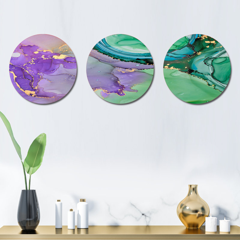 Glam Abstract Wall Decor on Metal