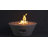 Eith 13.5" H x 30.5" W Conical Steel Outdoor Gas Propane Fire Pit Table with Lid