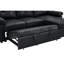 Canapé-lit d'angle convertible en forme de L de 88,5 pouces avec méridienne de rangement et accoudoirs rembourrés doux et moelleux.-1403767285