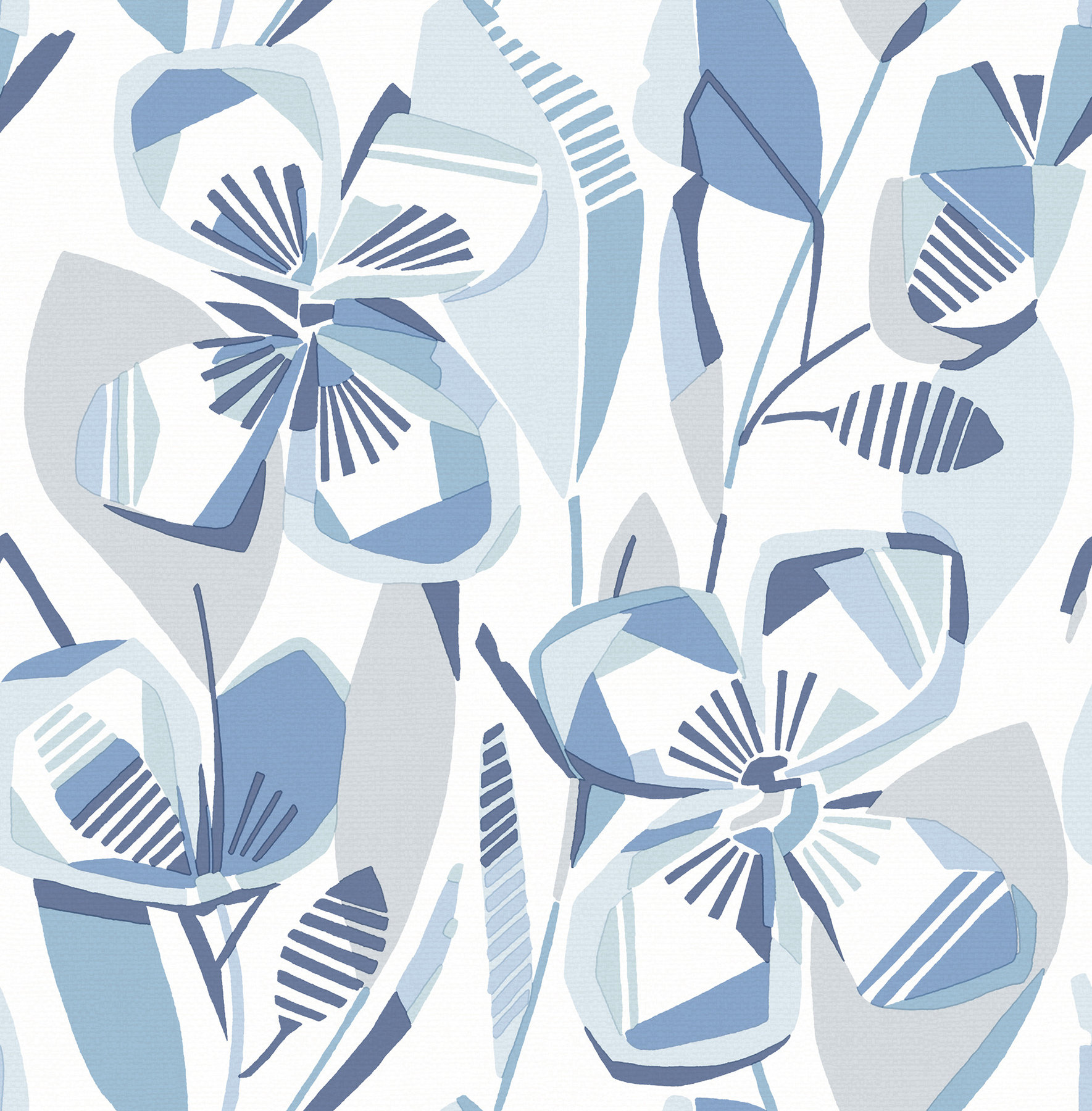 Nathalie Abstract Blooms Wallpaper