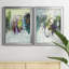 Déplacement sur I - ensemble de 2 peintures sur toile encadrées-808836761-808836763