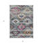 Tapis extérieur gris anthracite et argent 3 pi x 5 pi lavable de style Sud-Ouest