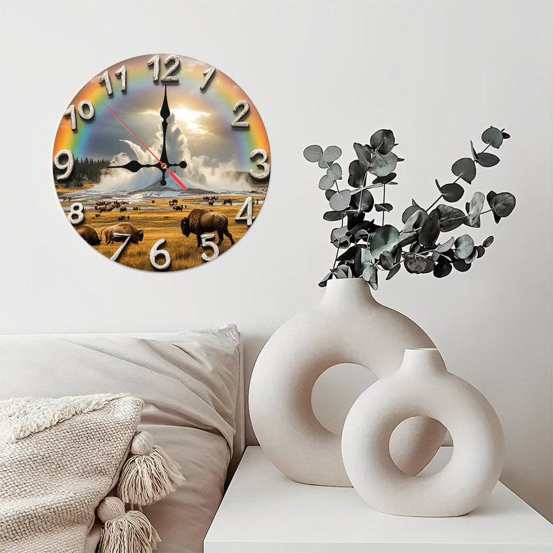 Horloge murale Yellowstone