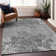 Premium Machine Washable Prisco Pewter Rug