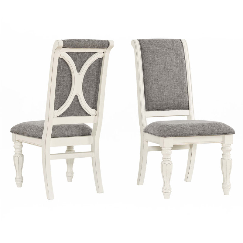 Chaises de salle à manger rembourrées en bois massif