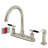 Kingston Brass Kaiser Two-Handle 4-Hole 8" Centerset Kitchen Faucet with Side Sprayer-87217006