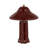 Stoneware Table Lamp with Metal Accent
