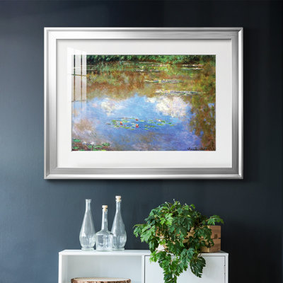 Nymphéas, les nuages, 1903, reproduction d'art encadrée