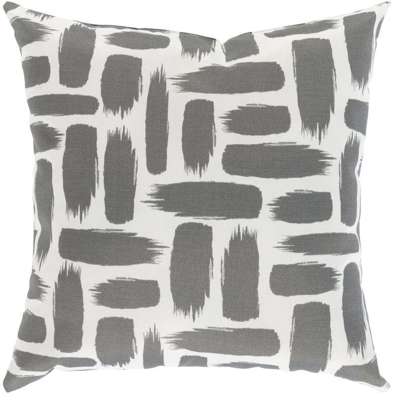 Barnkine Indoor/Outdoor Throw Pillow Cover, 20" H x 20" W, Gray