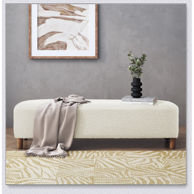 Comfortable Ottoman, White