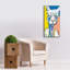 «Epon Graffiti» Veronica par Pat Saunders, art mural sur toile blanche, 20 po x 40 po-205757414